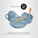 Ver imagem 3 de Kit Alimentacao de Silicone Infantil 5 Pecas Freso - Cinza