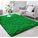 Ver imagem 1 de Tapete Sala Felpudo Peludo Verde 200 X 200 Cm