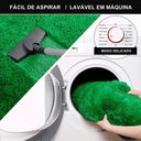 Ver imagem 4 de Tapete Sala Felpudo Peludo Verde 200 X 200 Cm