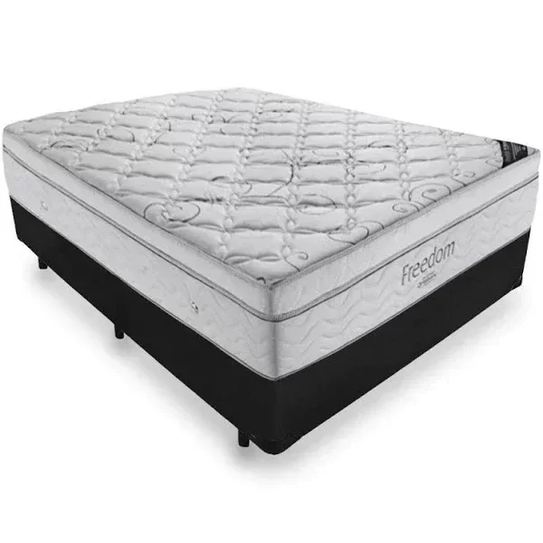 Ver imagem 1 de CONJUNTO: BOX + COLCHÃO ORTOBOM FREEDOM - MOLAS ENSACADAS - CASAL 138X188X70