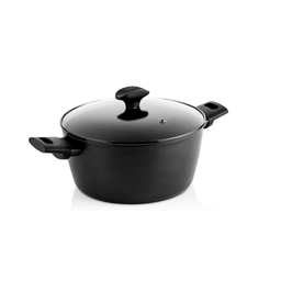 Caçarola de Alumínio de 24cm com Tampa de Vidro Preto Cuisinox Chef's Selection Lcu-e01-cw204 - 1