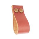 Ver imagem 1 de 02 Puxadores DokoTwo Parafuso - Couro Legítimo Mogno:Marrom