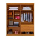 Ver imagem 2 de Guarda Roupa New Master 4 Portas Benetil Móveis - Cinamomo/off