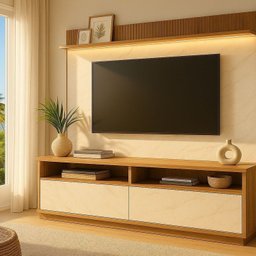 Rack com Painel para Tv 70 Polegadas Rio Branco - 7