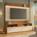 Ver imagem 1 de Rack com Painel Ripado para Tv 70 Polegadas Rio Branco