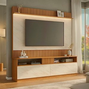 Rack com Painel para Tv 70 Polegadas Rio Branco