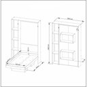 Ver imagem 3 de Cama Articulada Solteiro para Colchão 88 x 188 cm Multimóveis CR35033 Amendoa