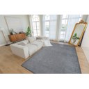 Ver imagem 2 de Tapete Sala Viena Liso 300x300 Cm 3x3 Chumbo Alto Relevo