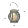 Lanterna Decorativa Cesto com Vela LED Dayhome - 3