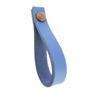 Ver imagem 1 de 03 Puxadores Dofi Parafuso - Couro Legítimo Azul:Marrom