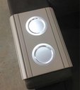 Ver imagem 2 de Kit 2un Esteiras Braço De Sofá Nude Porta Copos Alumínio.