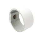 Ver imagem 1 de 02 Puxadores Bols Parafuso - Couro Legítimo Branco:Ouro Velho