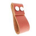 Ver imagem 1 de 02 Puxadores DobaTwo Parafuso - Couro Legítimo Mogno:Branco