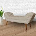 Ver imagem 2 de Recamier Sofá Divã Namoradeira Sienna 90cm Solteiro Suede