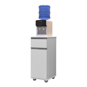 Suporte de Bebedouro Alaska Multiuso Com 1 Porta e 1 Gaveta -  BRANCO