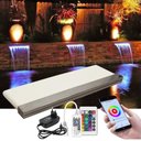 Ver imagem 1 de Cascata para Piscina 140cm de Embutir com Iluminação Led RGB e Controlador WiFi