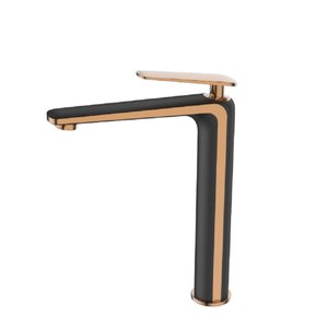 Torneira Misturador Lavatorio Lexxa Black Rosegold Lx6402brg