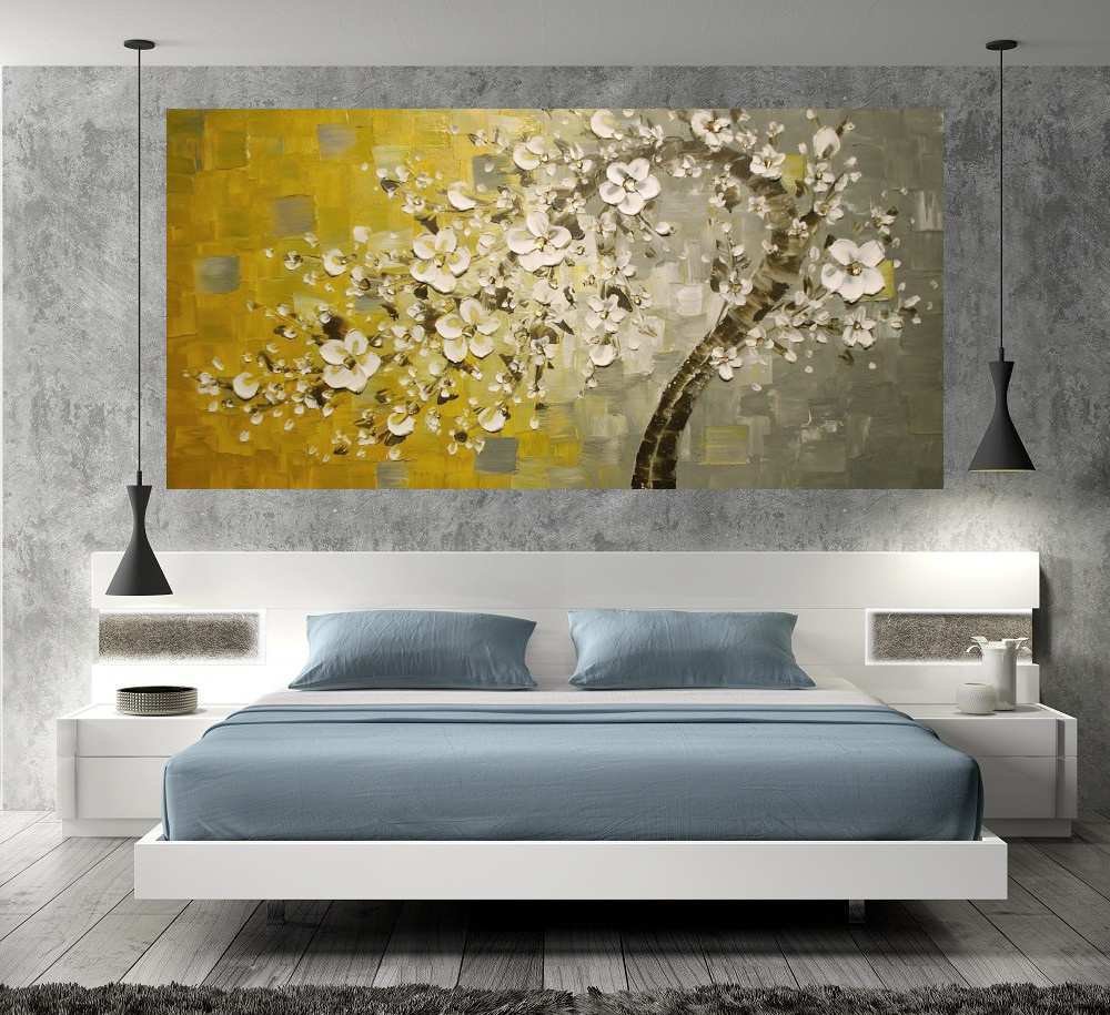 Quadro Pintura Tela Abstrato Moderno 2410: 60cm (A) x 120cm (L) - 5