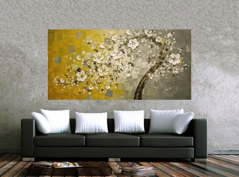 Quadro Pintura Tela Abstrato Moderno 2410: 60cm (A) x 120cm (L) - 2