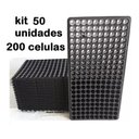 Ver imagem 1 de Kit 50 Bandeja Sementeira Para Produção De Mudas 200 Células