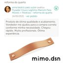 Ver imagem 7 de 02 Puxadores Full Parafuso - Couro Legítimo Preto:Dourado
