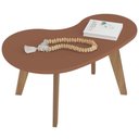 Ver imagem 5 de Mesa de Centro Orgânica com Bordas Boleadas Terracota Carvalho