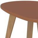 Ver imagem 3 de Mesa de Centro Orgânica com Bordas Boleadas Terracota Carvalho