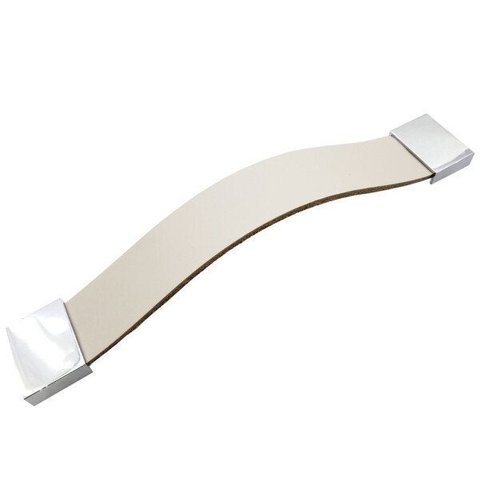 Puxador Full Square 4f - Couro Legítimo:Creme
