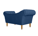 Ver imagem 3 de Namoradeira Recamier Sofá Decorativo 02 Lugares Dubai Corino Azul Marinho - Incasa Decor