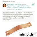 Ver imagem 7 de 02 Puxadores Full Parafuso - Couro Legítimo Creme:Branco