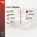 Ver imagem 3 de Balcão para Pia Modena 70cm 2 Portas com Tampo Mdp Luciane