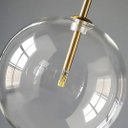 Ver imagem 2 de Pendente Dourado com Globo Transparente 20cm 1G4 PARIS LUZ