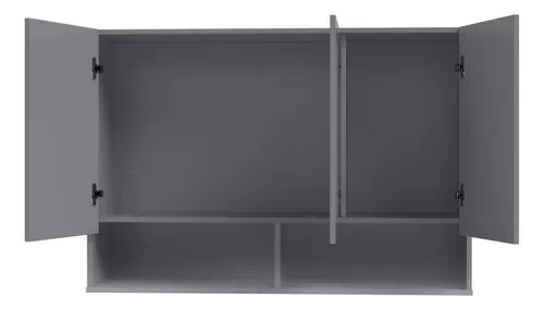 Armário Aéreo Organizador Milão:cinza - 2