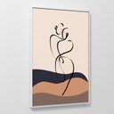 Ver imagem 1 de Quadro Abstrato Paixão Casal em Curvas Decorativo