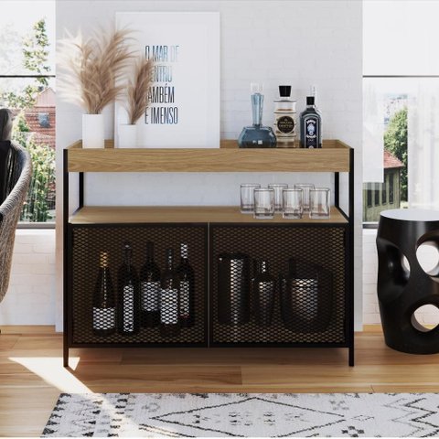 Buffet Bar York - Hanover C/metal Preto - 27899