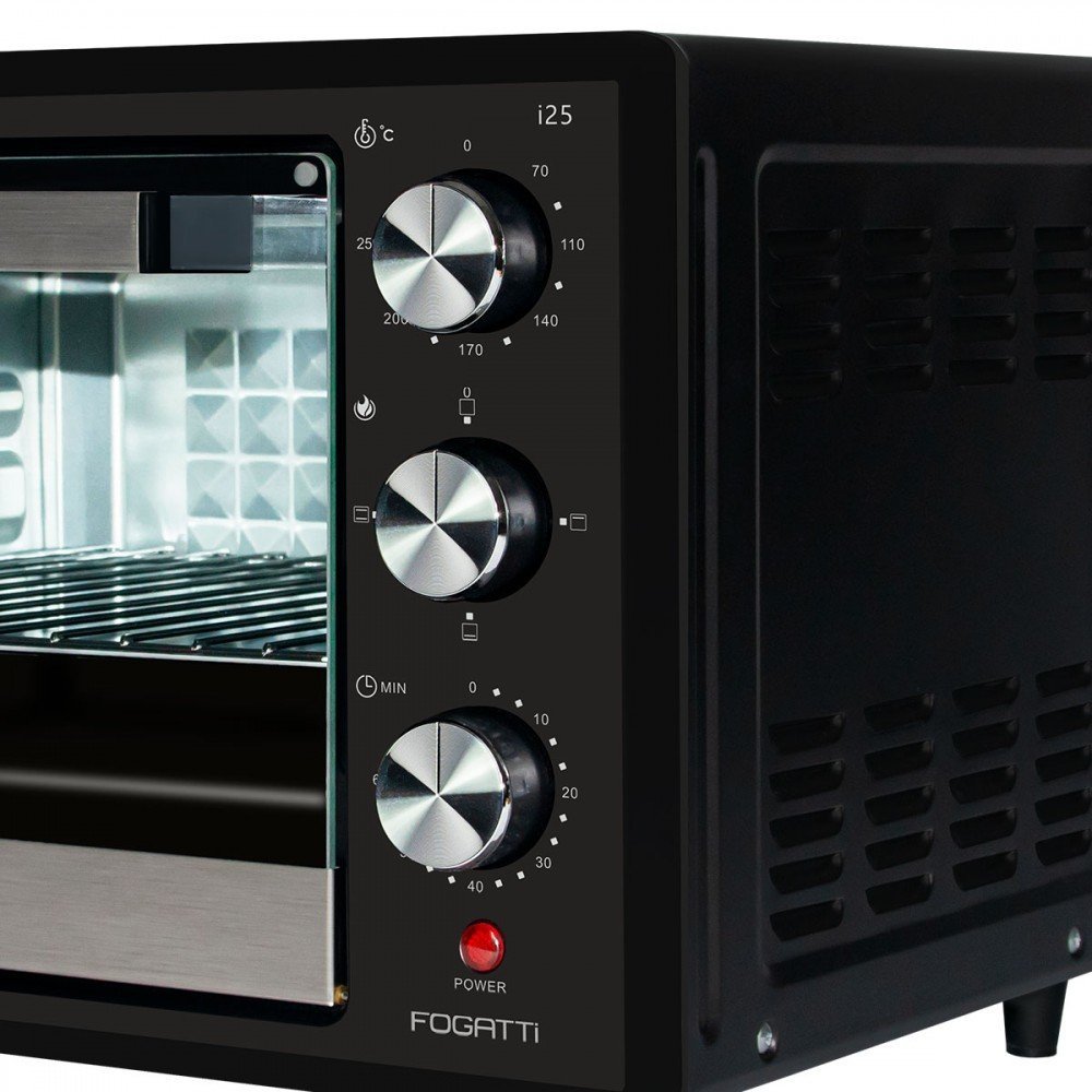 Forno Elétrico de Bancada 127v 25 Litros Preto I25 - Fogatti - 2