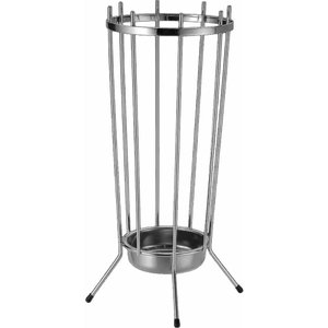 Suporte Luxo Organização Porta Guarda Chuvas em Aço Cromado