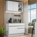 Ver imagem 1 de Armário de Cozinha Compacta 120cm Branco Glamy Madesa 08
