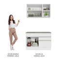 Ver imagem 6 de Armário de Cozinha Compacta 120cm Branco Glamy Madesa 08