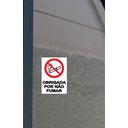 Ver imagem 2 de Placa - Obrigado por Não Fumar - 20cm X 15cm