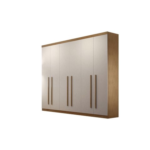 Guarda Roupa Casal Encanto 100 Mdf 6 Portas e 4 Gavetas Rufato
