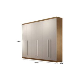Guarda Roupa Casal Encanto 100 Mdf 6 Portas e 4 Gavetas Rufato - 5