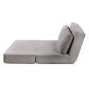 Ver imagem 4 de Sofá Cama sem Braço Reclinável Fold CabeCasa MadeiraOriginals Cinza Bouclé Grafite