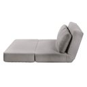 Ver imagem 4 de Sofá Cama sem Braço Reclinável Fold CabeCasa MadeiraOriginals Cinza Bouclé Grafite