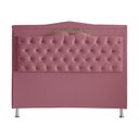 Ver imagem 1 de Cabeceira de Cama Box Helena Casal 140 Cm Capitonê Retro Botão Encapados Suede Rosa Bebê Eli Móveis