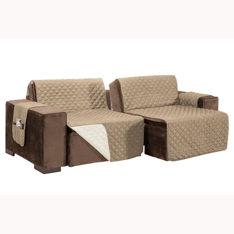 Protetor de Sofá Assento 1,80m Retrátil 100% Poliéster Cor:palhacáqui (50-01