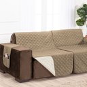Ver imagem 3 de Protetor de Sofá Assento 1,80m Retrátil 100% Poliéster Cor:palhacáqui (50-01