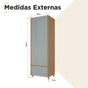 Ver imagem 3 de Armario Lavanderia 2 Portas 2 Gavetas Nesher 70cm 100 MDF