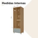 Ver imagem 5 de Armario Lavanderia 2 Portas 2 Gavetas Nesher 70cm 100 MDF