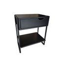Ver imagem 3 de Mesa Cabeceira Gaveta Apoio Cama Quarto Kit 2 Und. Mordomo
